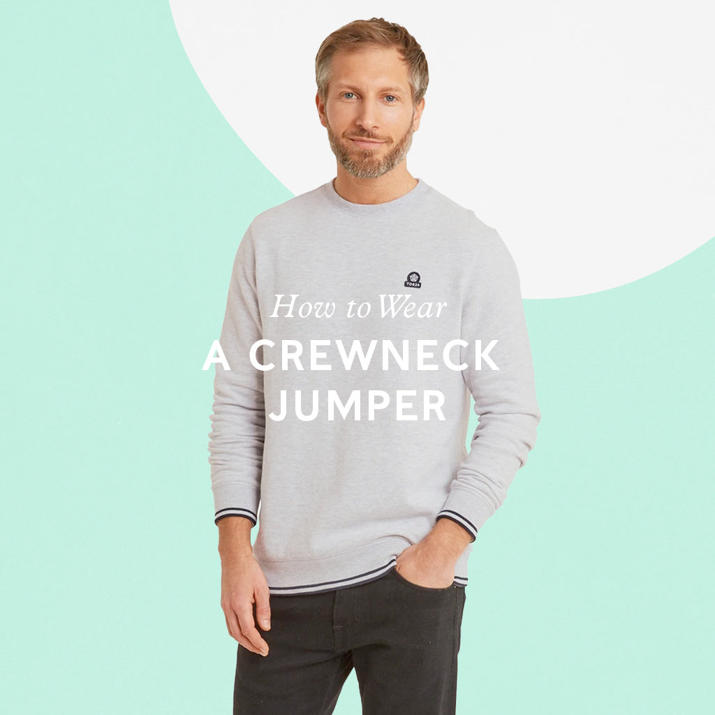 Crew neck hotsell jumper and shirt