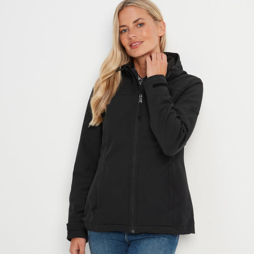 women's away long sleeve zip hood showers