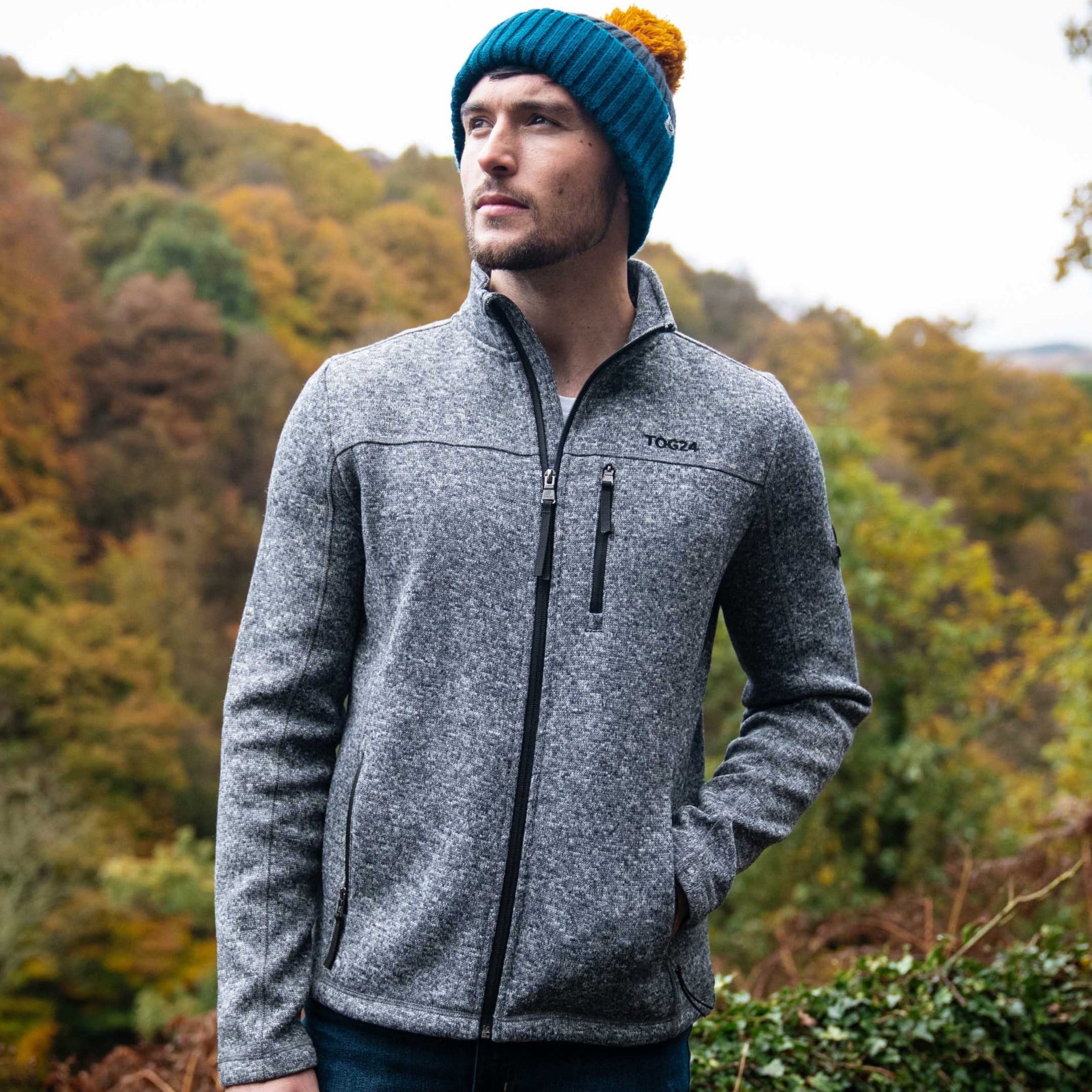 Knitted sales fleece jacket