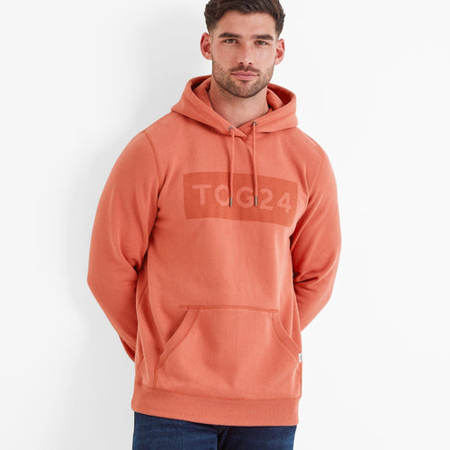 Barron Men's Hoodie in Washed Red | TOG24