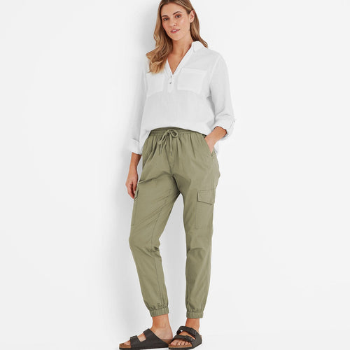 Cahill Women's Cargo Trousers in Sage Green | TOG24