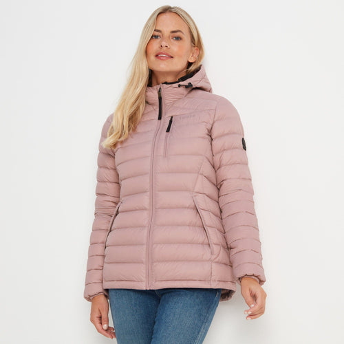 Drax Womens Faded Pink Down Lightweight Jacket | TOG24