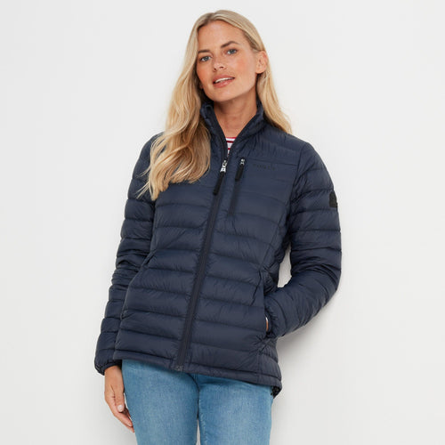 Drax Womens Funnel Down Jacket - Navy – TOG24