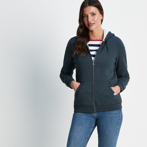 Finch Womens Sherpa Fleece Lined Hoody - Dark Indigo Marl | TOG24