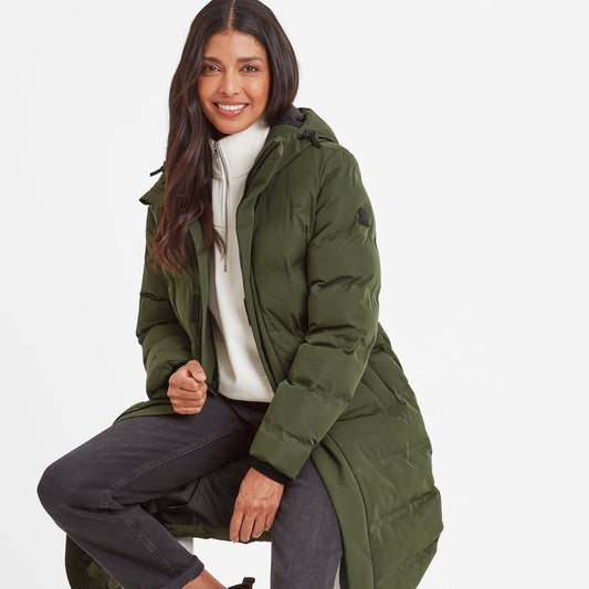 Glaston Womens Parka - Dark Green