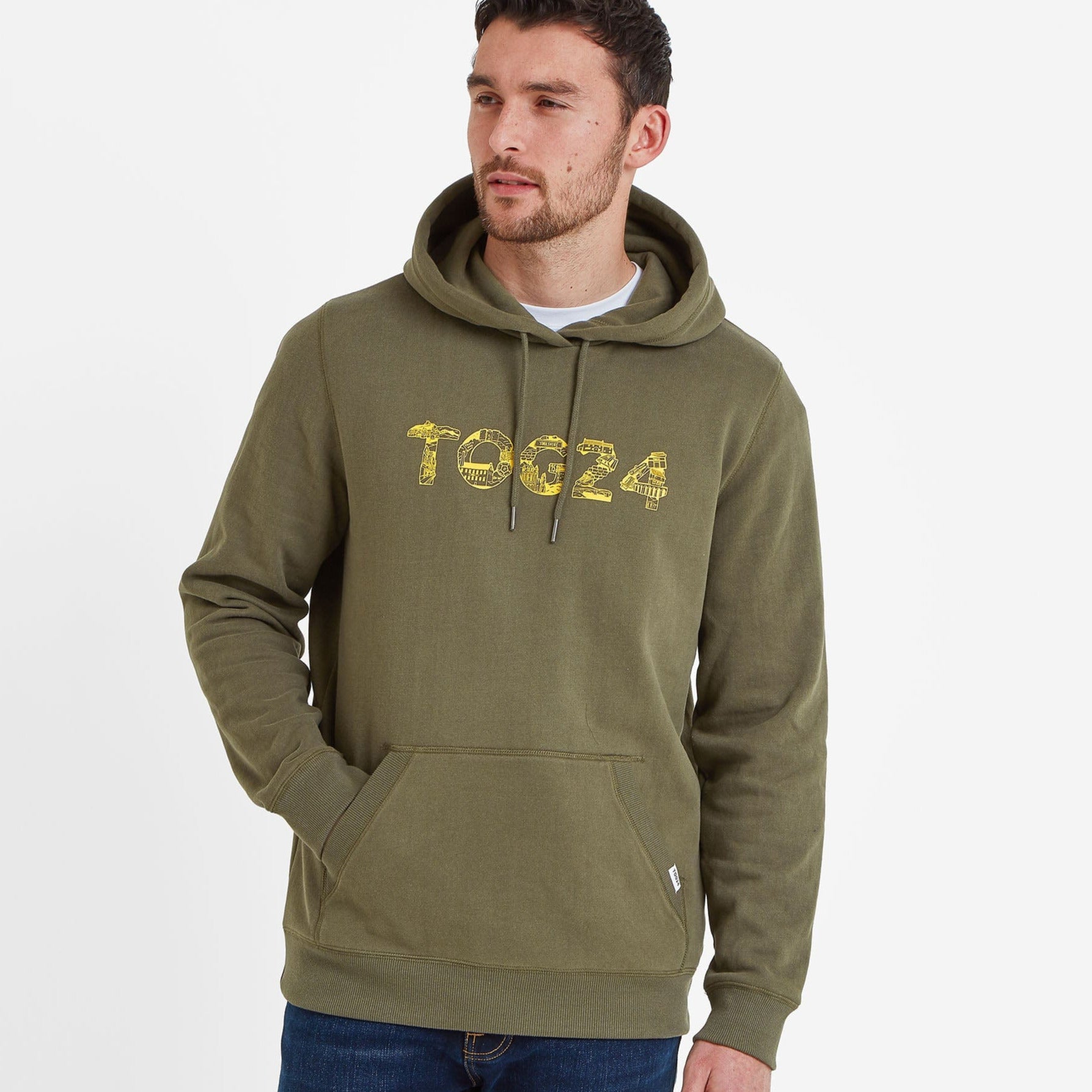 Horton Men s Hoodie in Khaki Hoodies for Men TOG24