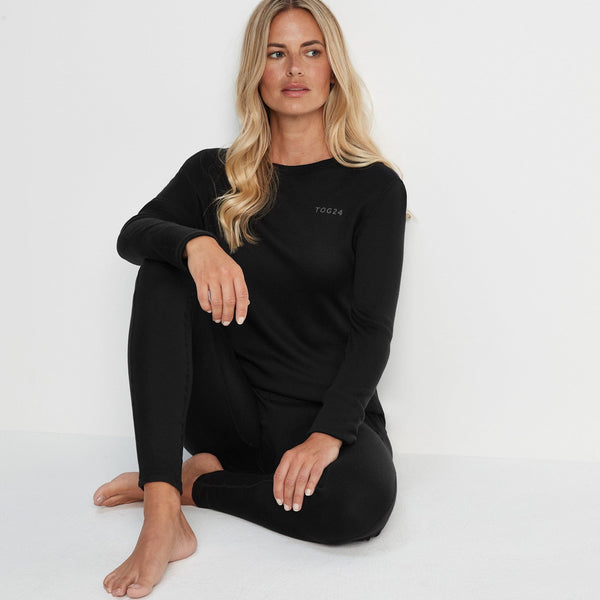 Buy Tog 24 Womens Black Darley Thermal Base Layer Set from Next USA