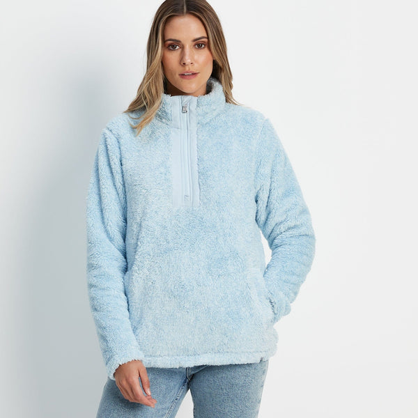 Womens half discount zip teddy fleece