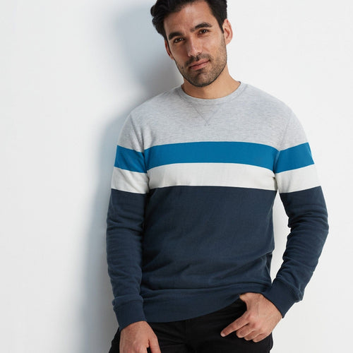 Reeth Mens Sweat - Peacock Blue/Dark Indigo – TOG24