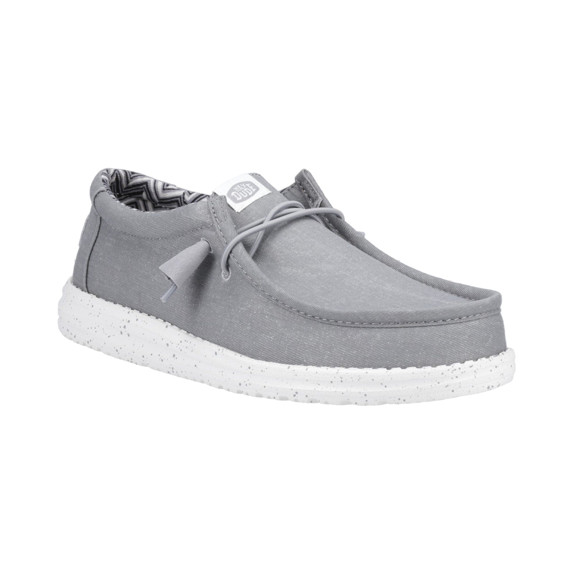 Hey dude 2025 wally canvas grey