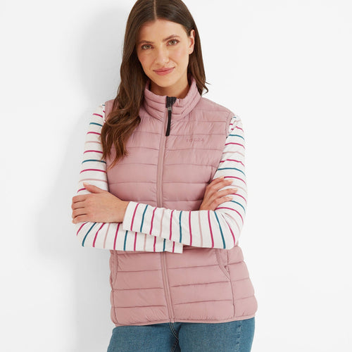 Gibson Womens Faded Pink Insulated Lightweight Gilet | TOG24