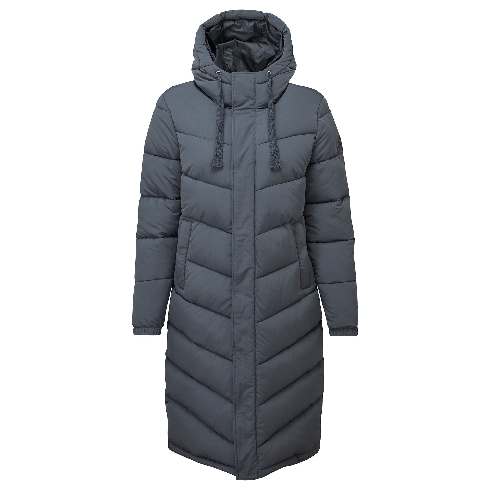 Womens long sale insulated jacket